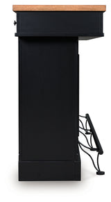 Wildenauer Brown/Black 78" Bar from Ashley - Luna Furniture