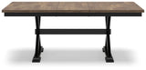 Wildenauer Brown/Black Dining Table and 2 Chairs and Bench from Ashley - Luna Furniture