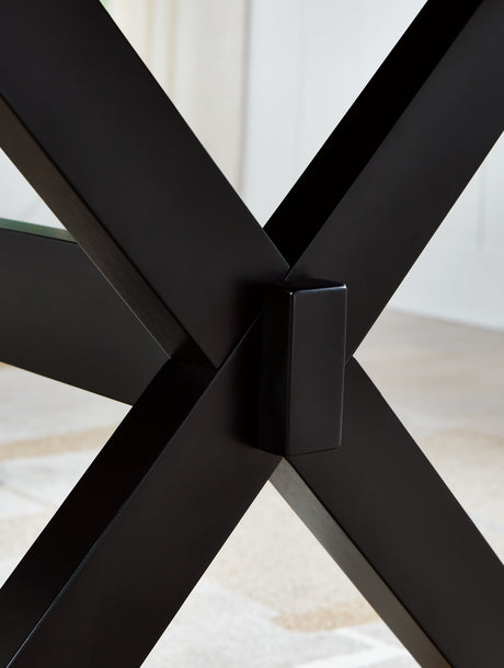 Wildenauer Brown/Black Dining Table and 8 Chairs from Ashley - Luna Furniture