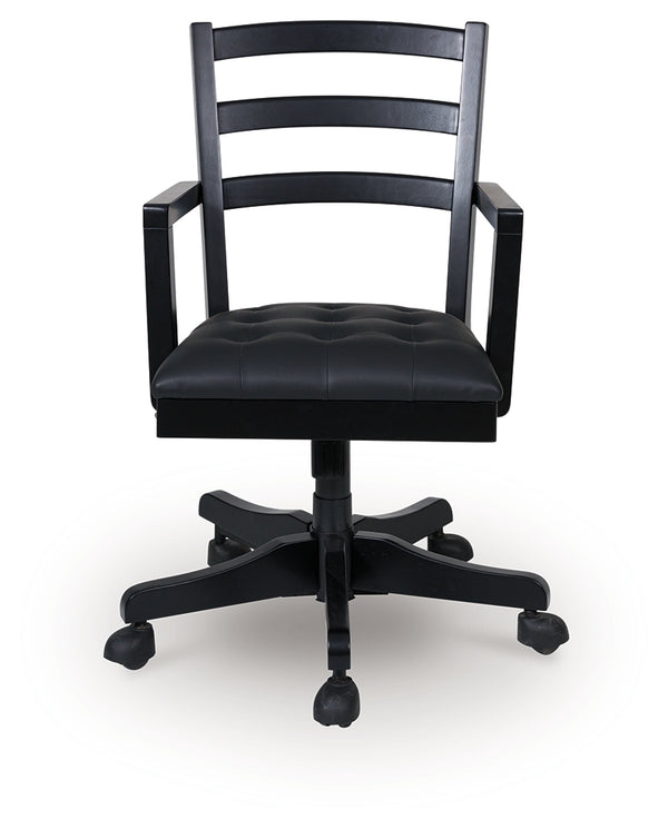 Wildenauer Brown/Black Home Office Desk Chair