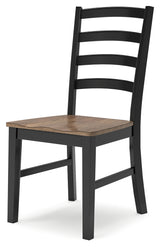 Wildenauer Dining Table and 8 Chairs in Brown/Black from Ashley - Luna Furniture
