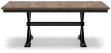 Wildenauer Dining Table and 8 Chairs in Brown/Black from Ashley - Luna Furniture