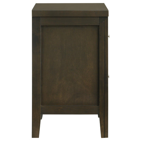 Wilkes Dark Cocoa 2-Drawer Nightstand from Coaster - Luna Furniture