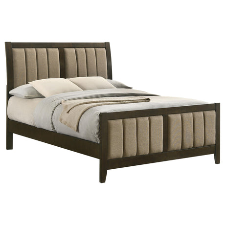 Wilkes Dark Cocoa Upholstered Full Bed from Coaster - Luna Furniture