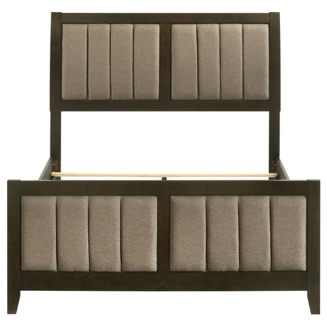Wilkes Dark Cocoa Upholstered Full Bed from Coaster - Luna Furniture