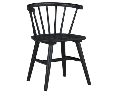 Willow 5 Piece 42-inch Round Dining Set, Black from Steve Silver - Luna Furniture