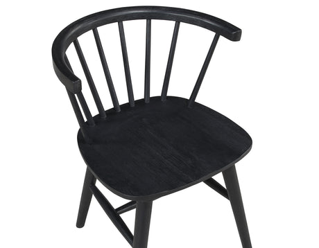 Willow Solid Wood Dining Chair, Black from Steve Silver - Luna Furniture