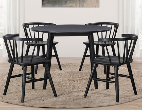 Willow Solid Wood Dining Chair, Black from Steve Silver - Luna Furniture