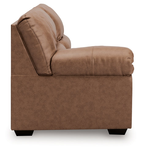WillowBend Caramel Left-Arm Facing Loveseat from Ashley - Luna Furniture