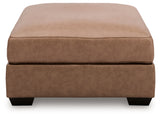 WillowBend Caramel Oversized Accent Ottoman from Ashley Furniture - Luna Furniture