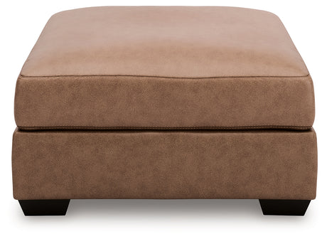 WillowBend Caramel Oversized Accent Ottoman from Ashley - Luna Furniture