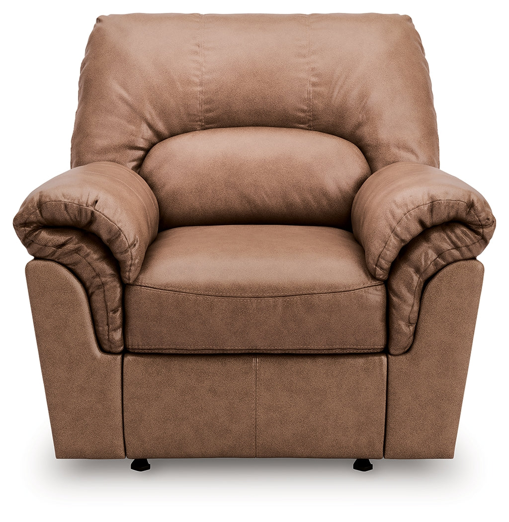 WillowBend Caramel Recliner from Ashley - Luna Furniture