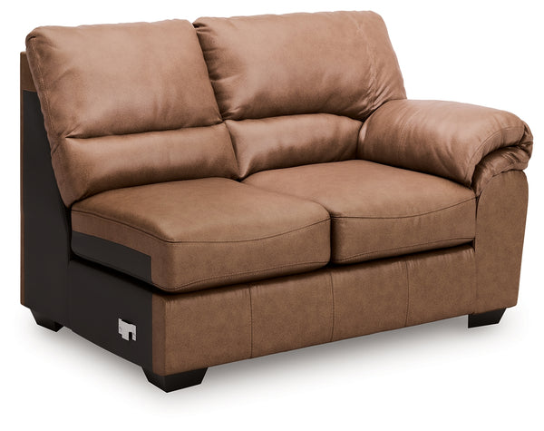 WillowBend Caramel Right-Arm Facing Loveseat