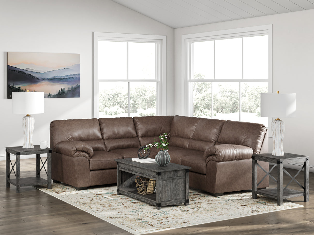 WillowBend Umber 2-Piece Sectional from Ashley Furniture - Luna Furniture