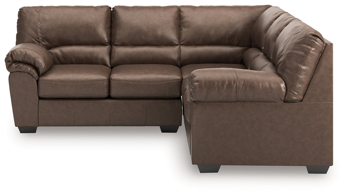 WillowBend Umber 2-Piece Sectional from Ashley Furniture - Luna Furniture