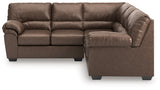 WillowBend Umber 2-Piece Sectional from Ashley Furniture - Luna Furniture