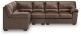 WillowBend Umber 3-Piece Sectional from Ashley Furniture - Luna Furniture