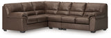 WillowBend Umber 3-Piece Sectional from Ashley Furniture - Luna Furniture