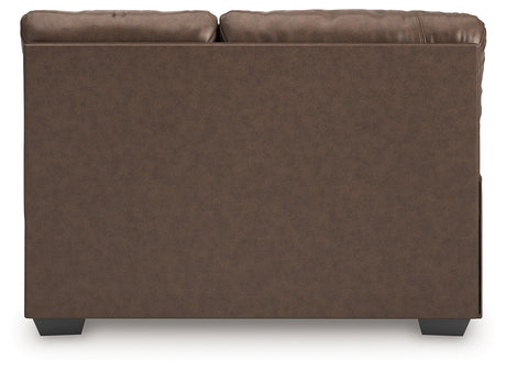 WillowBend Umber Left-Arm Facing Loveseat from Ashley - Luna Furniture