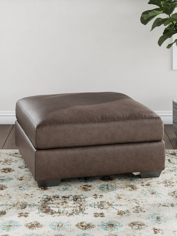 WillowBend Umber Oversized Accent Ottoman