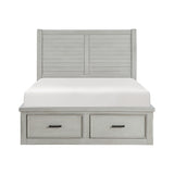 Willowbrook Light Gray King Storage Platform Bed from Homelegance - Luna Furniture