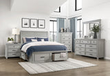 Willowbrook Light Gray Queen Storage Platform Bed from Homelegance - Luna Furniture