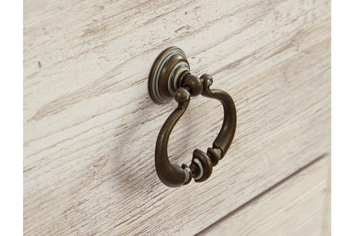 Willowton Whitewash 4-Piece Entertainment Center from Ashley - Luna Furniture