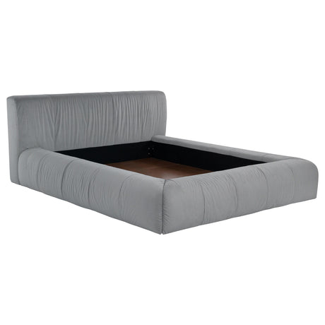 Wilshire Gray Upholstered California King Platform Bed from Coaster - Luna Furniture