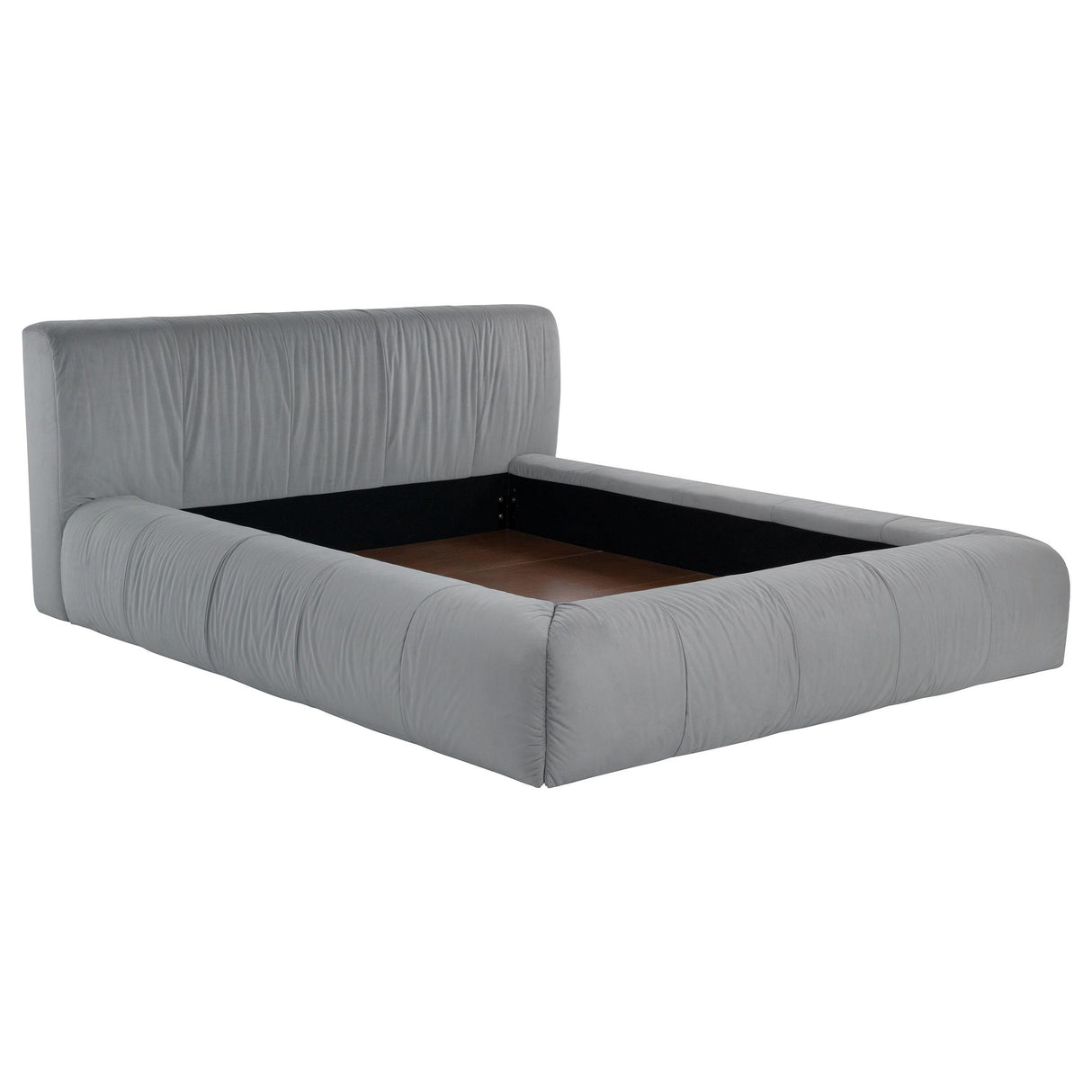 Wilshire Gray Upholstered Eastern King Platform Bed from Coaster - Luna Furniture