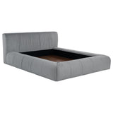 Wilshire Gray Upholstered Eastern King Platform Bed from Coaster - Luna Furniture