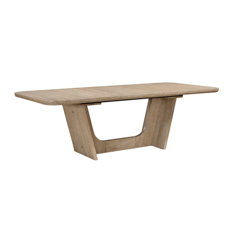 Wilshire Natural/Beige 5-Piece 94" Extendable Dining Set from Homelegance - Luna Furniture