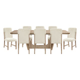 Wilshire Natural/Beige 9-Piece 94" Extendable Dining Set from Homelegance - Luna Furniture