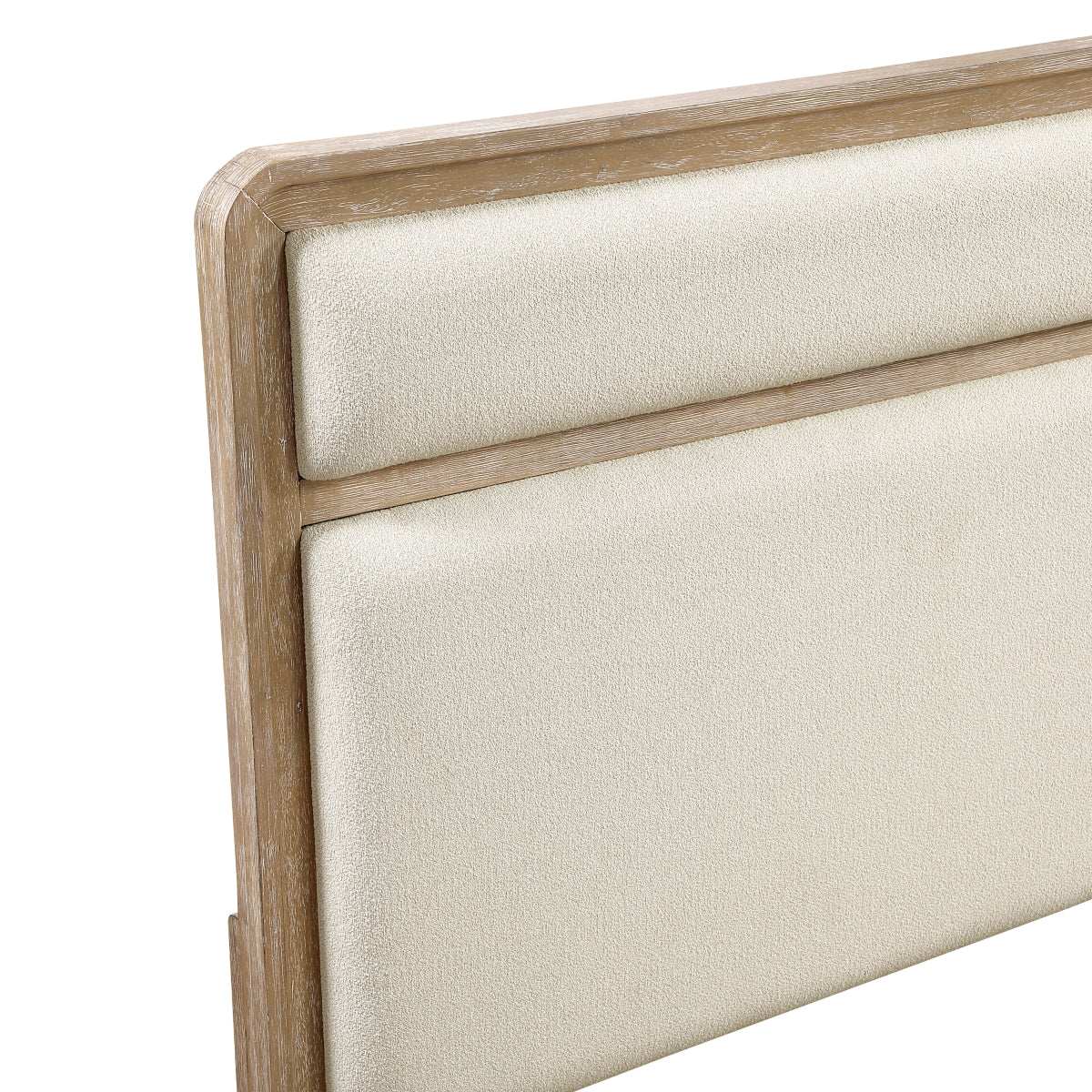 Wilshire Natural Queen Upholstered Panel Bed from Homelegance - Luna Furniture