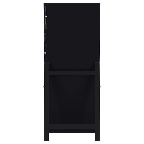 Windrose Black Full Length Floor Standing Tempered Mirror with LED Lighting from Coaster - Luna Furniture