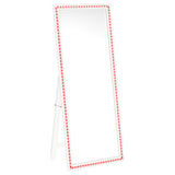 Windrose White Full Length Floor Standing Tempered Mirror with LED Lighting from Coaster - Luna Furniture