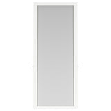 Windrose White Full Length Floor Standing Tempered Mirror with LED Lighting from Coaster - Luna Furniture