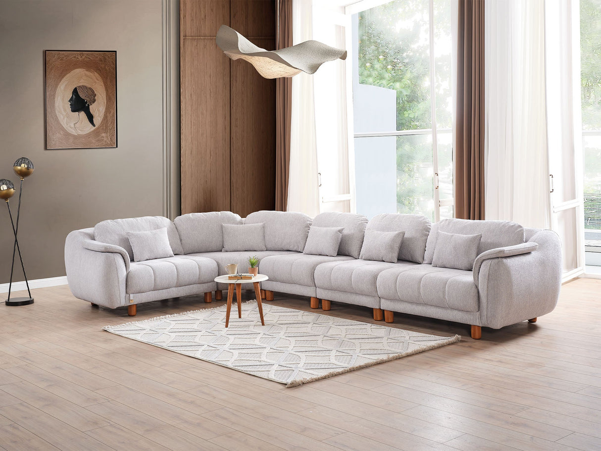 Windy Grey Modular Sectional from Furnia - Luna Furniture
