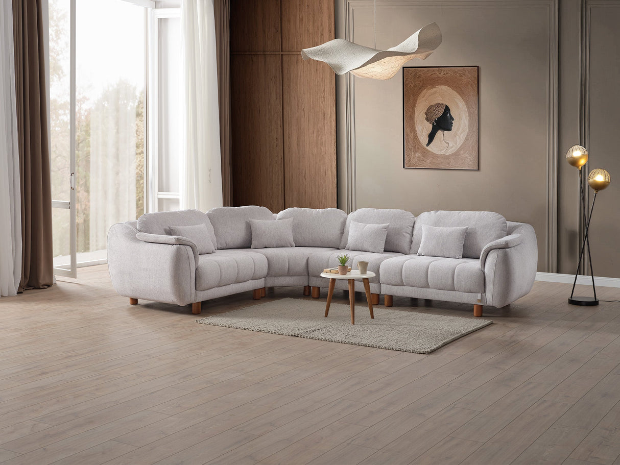 Windy Grey Modular Sectional from Furnia - Luna Furniture