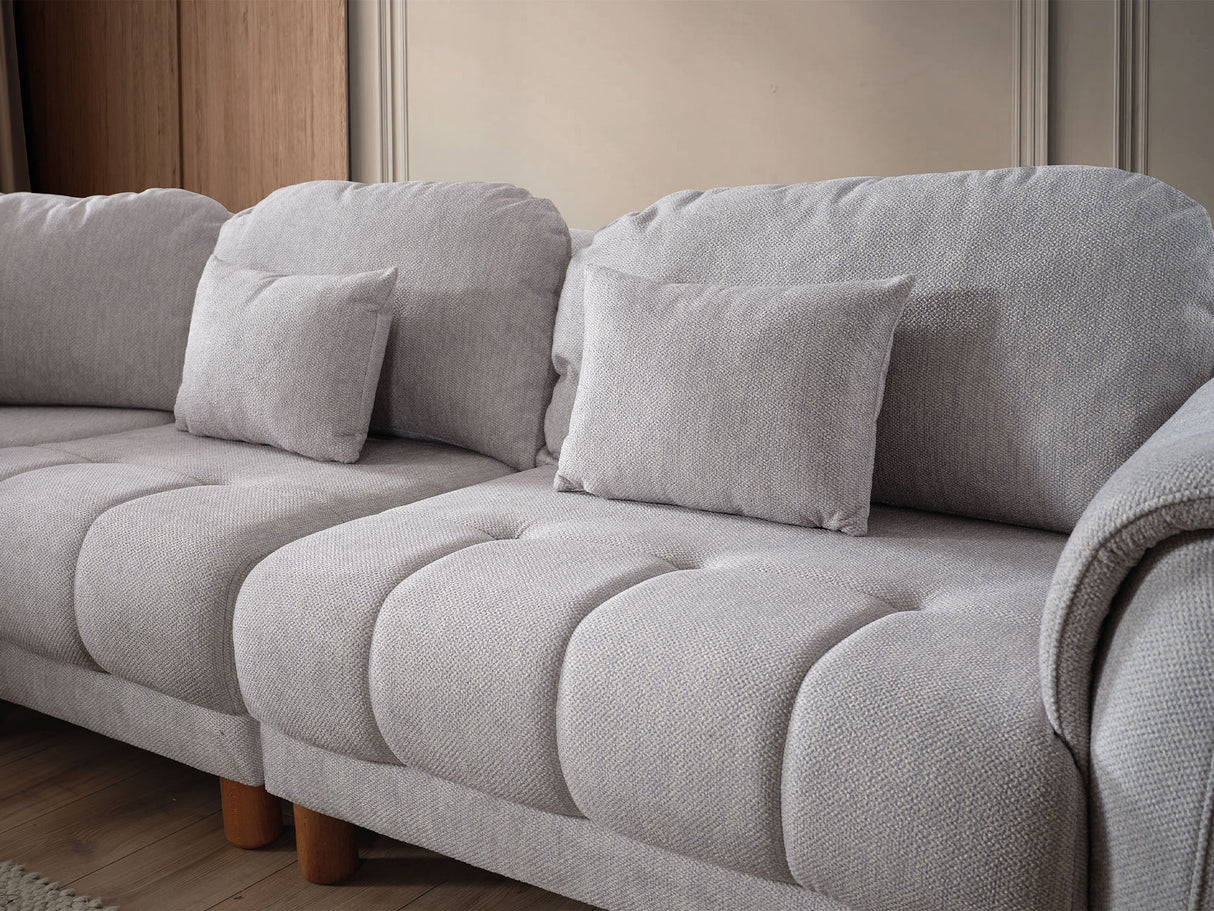 Windy Grey Modular Sectional from Furnia - Luna Furniture