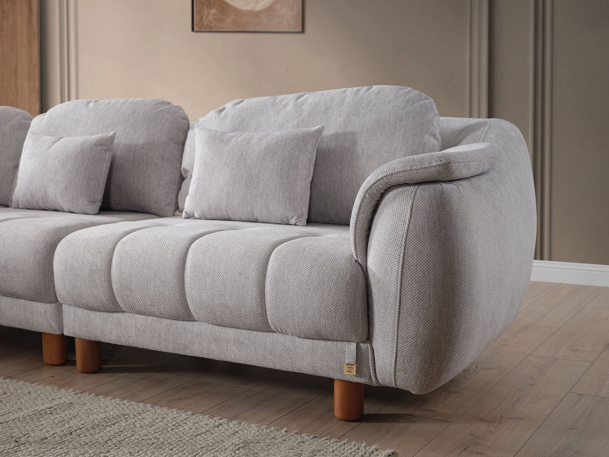 Windy Grey Modular Sectional from Furnia - Luna Furniture