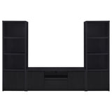 Winfield Black 3-Piece Entertainment Center 60-inch TV Stand from Coaster - Luna Furniture