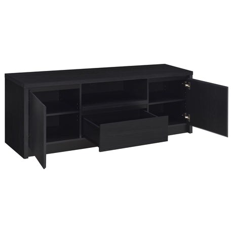Winfield Black 3-Piece Entertainment Center 60-inch TV Stand from Coaster - Luna Furniture