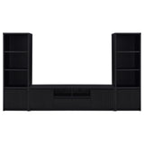 Winfield Black 3-Piece Entertainment Center 78-inch TV Stand from Coaster - Luna Furniture