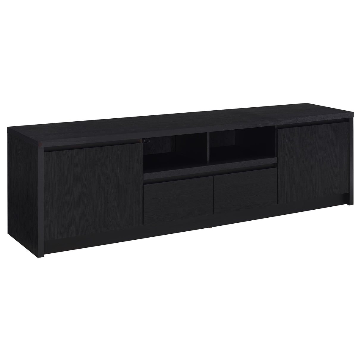Winfield Black 3-Piece Entertainment Center 78-inch TV Stand from Coaster - Luna Furniture