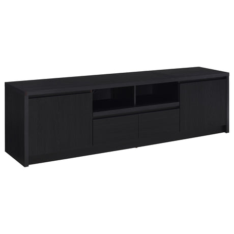 Winfield Black 3-Piece Entertainment Center 78-inch TV Stand from Coaster - Luna Furniture