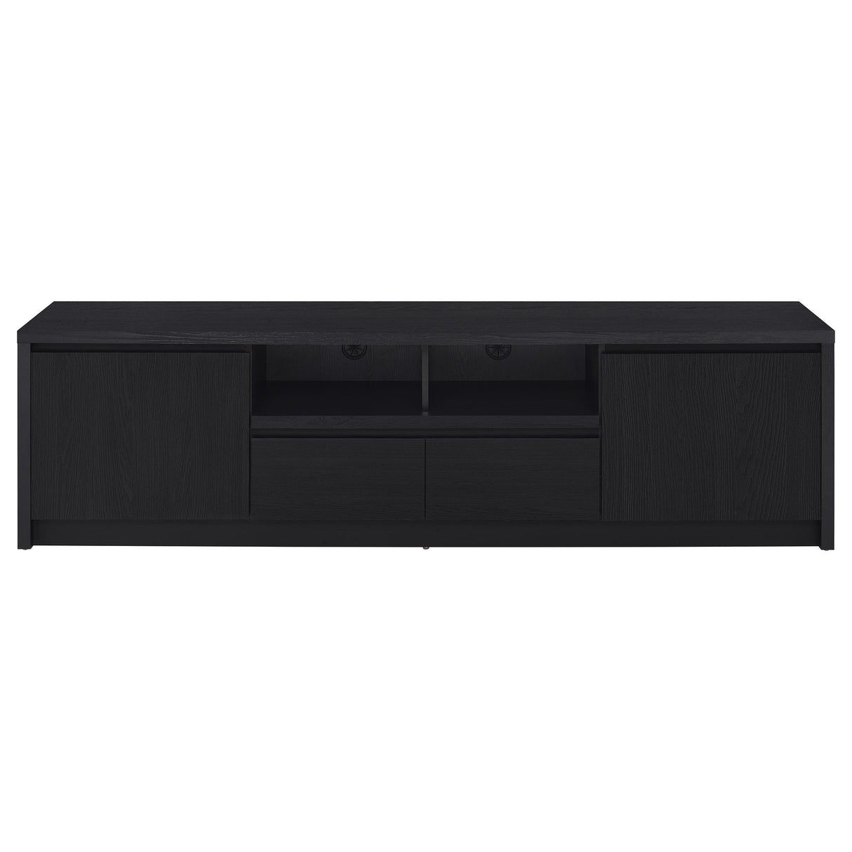 Winfield Black 3-Piece Entertainment Center 78-inch TV Stand from Coaster - Luna Furniture