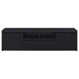 Winfield Black 3-Piece Entertainment Center 78-inch TV Stand from Coaster - Luna Furniture