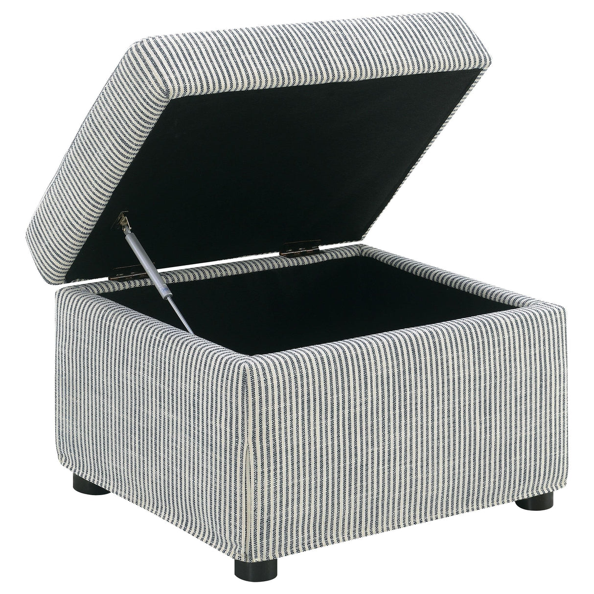 Winter Gray Upholstered Hydraulic Lift Top Storage Ottoman from Coaster - Luna Furniture