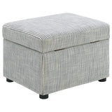 Winter Gray Upholstered Hydraulic Lift Top Storage Ottoman from Coaster - Luna Furniture