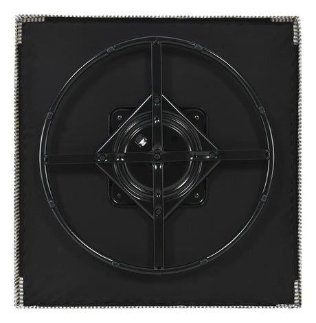 Winter Gray Upholstered Sloped Arm Accent Swivel Chair from Coaster - Luna Furniture